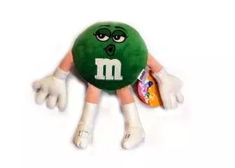 Green M&M's Plush Character - 1 Unit
