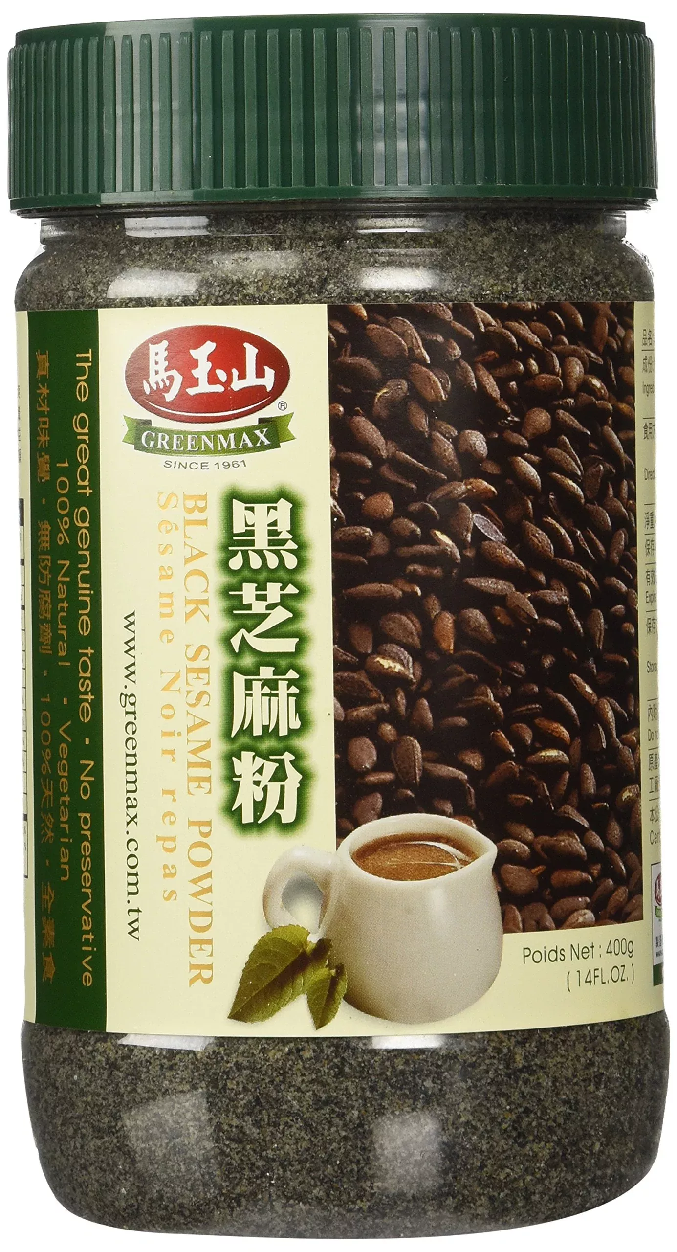 Greenmax Black Sesame Powder 14 Oz (Pack Of 1)