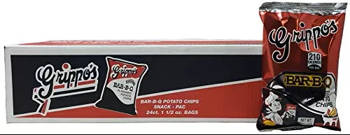Grippo's Bar-B-Q Potato Chips, 1.5 oz Bags, 24 Count
