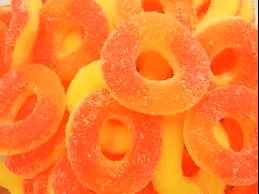 Gummallos Peach Rings 5LB Bulk