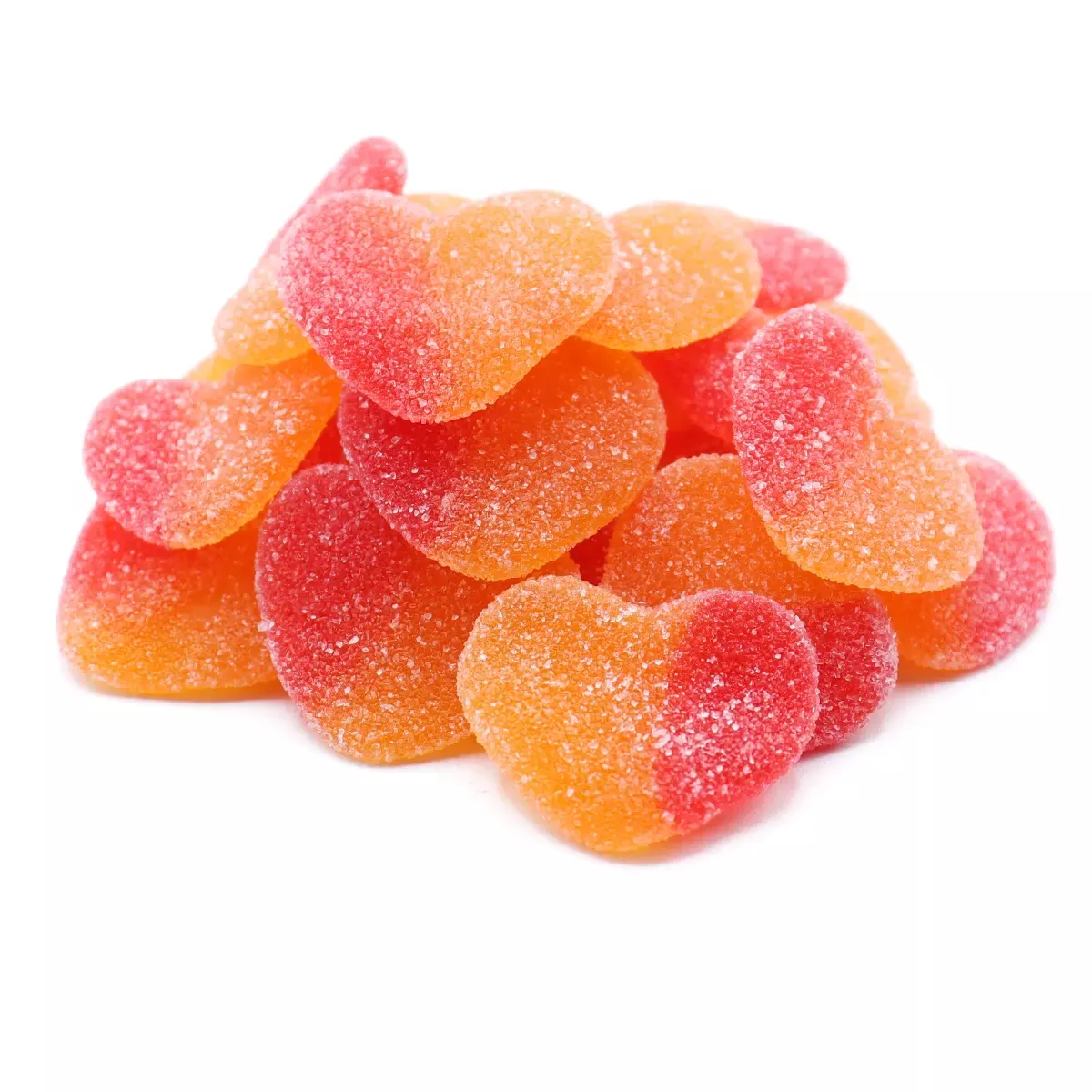 Gummy Peach Hearts
