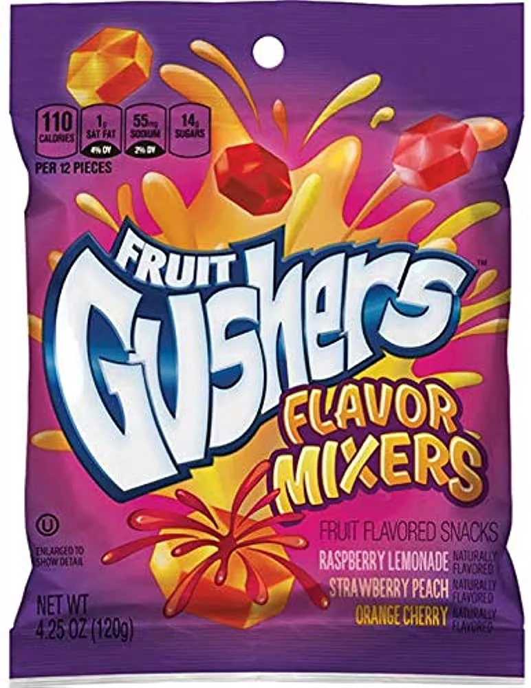 Gushers Mixed Fruit Peg Bag 4 oz Single Bag