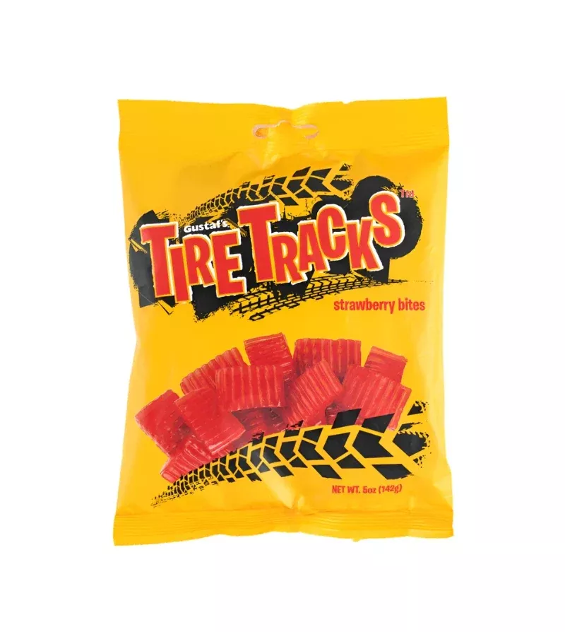 Gustaf's Red Tire Tracks Licorice 5oz bag