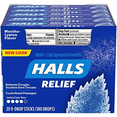 Halls Stick Mentholyptus 9ct 20 Per Box