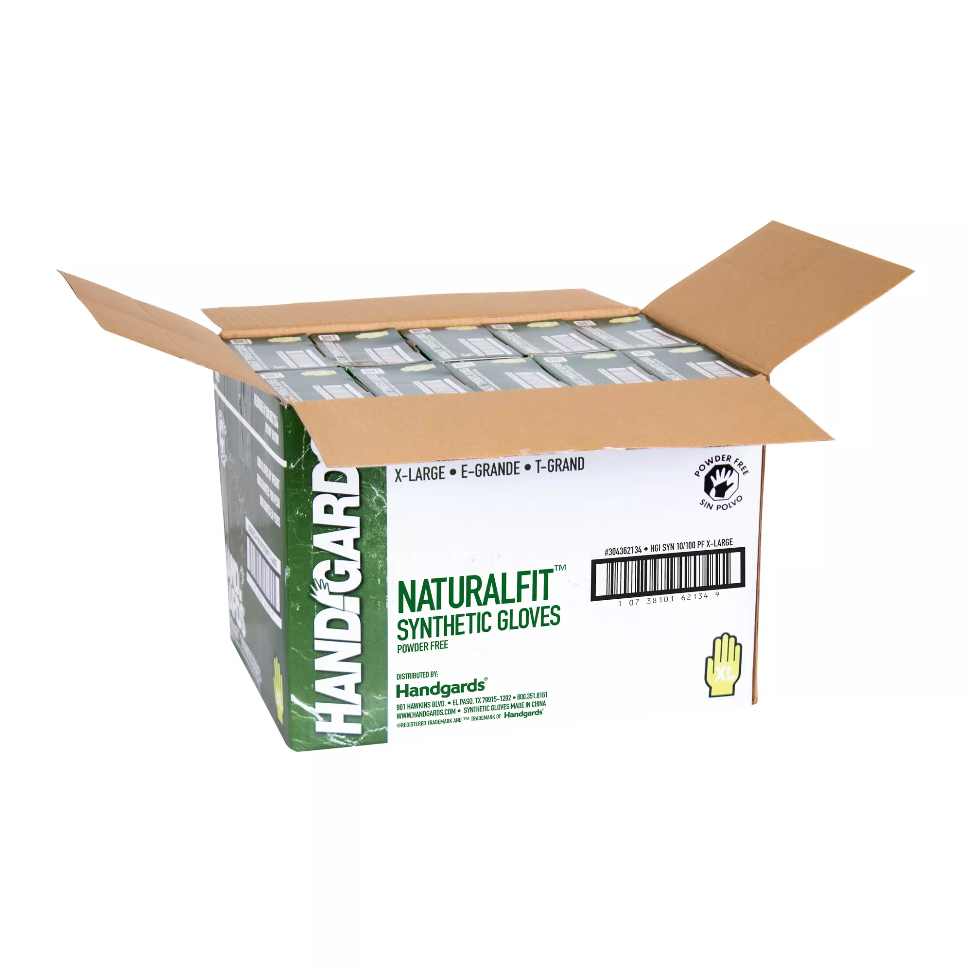 Handgards Glove Synthetic Powder Free Extra Large 100 Each - 10 Per Case