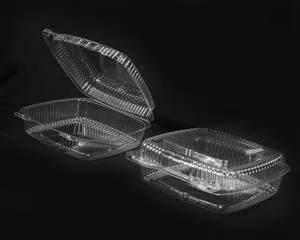 Handi-foil Of America 10" Shallow Single Compartment Plastic Container - 1 Per Case