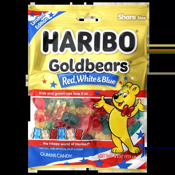 Haribo Goldbears Red White and Blue Bags