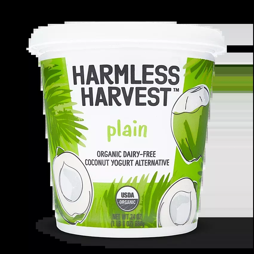 Harmless Harvest Dairy Free Yogurt Plain 24 Ounce Size - 6 Per Case