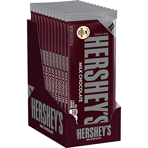 HERSHEY'S Milk X-lg Bar 4.4 oz 12 Per Box