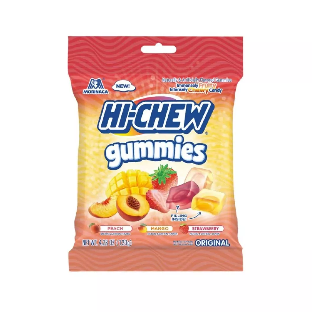 Hi-Chew Gummies Original Mix Mango Peach Strawberry 4.23 oz