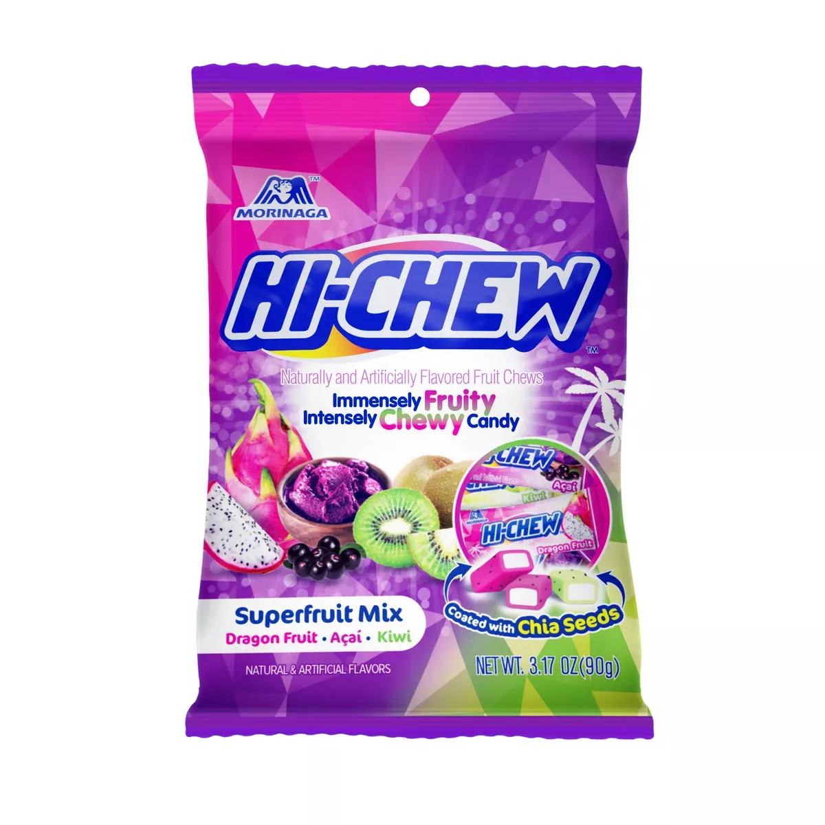 Hi Chew Superfruit Mix 3.17oz bag or 6ct case