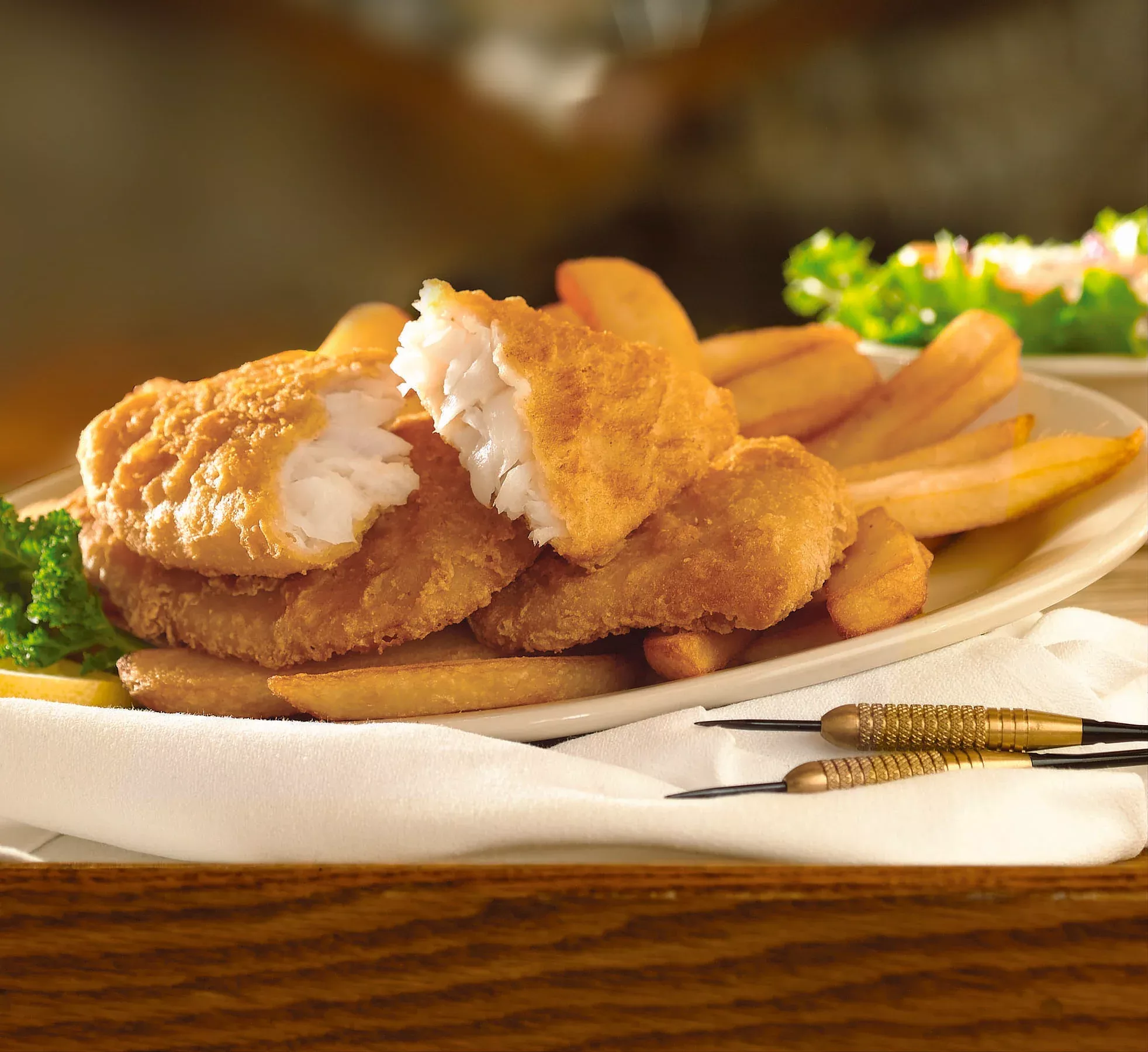 High Liner Foods USA Brewer's Choice Battered Cod Filletsapprox 5 Pound Each - 2 Per Case