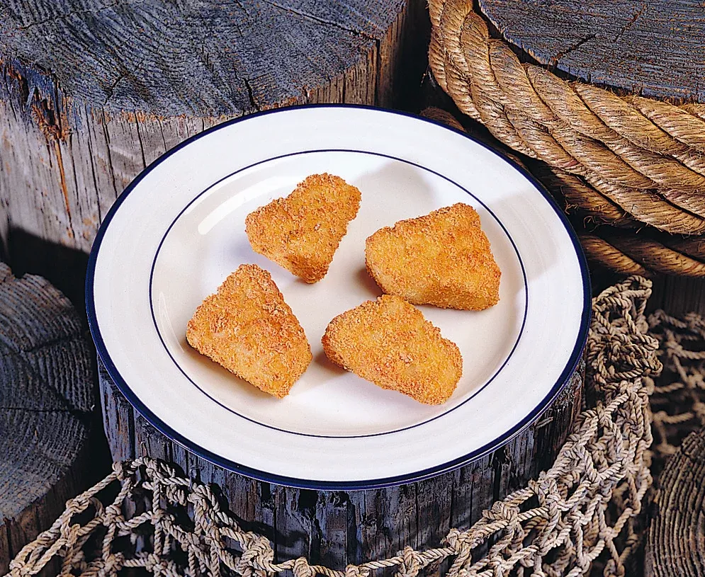 High Liner Foods USA Crunchy Raw Breaded Cod Nuggets 10 Pound Each - 1 Per Case