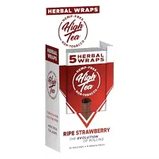 High Tea Herbal Wrap Strawberry 25 Per 5 Pack