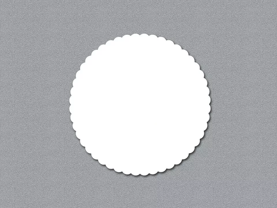Hoffmaster Coaster in Round Scalloped 1000 Each - 1 Per Case