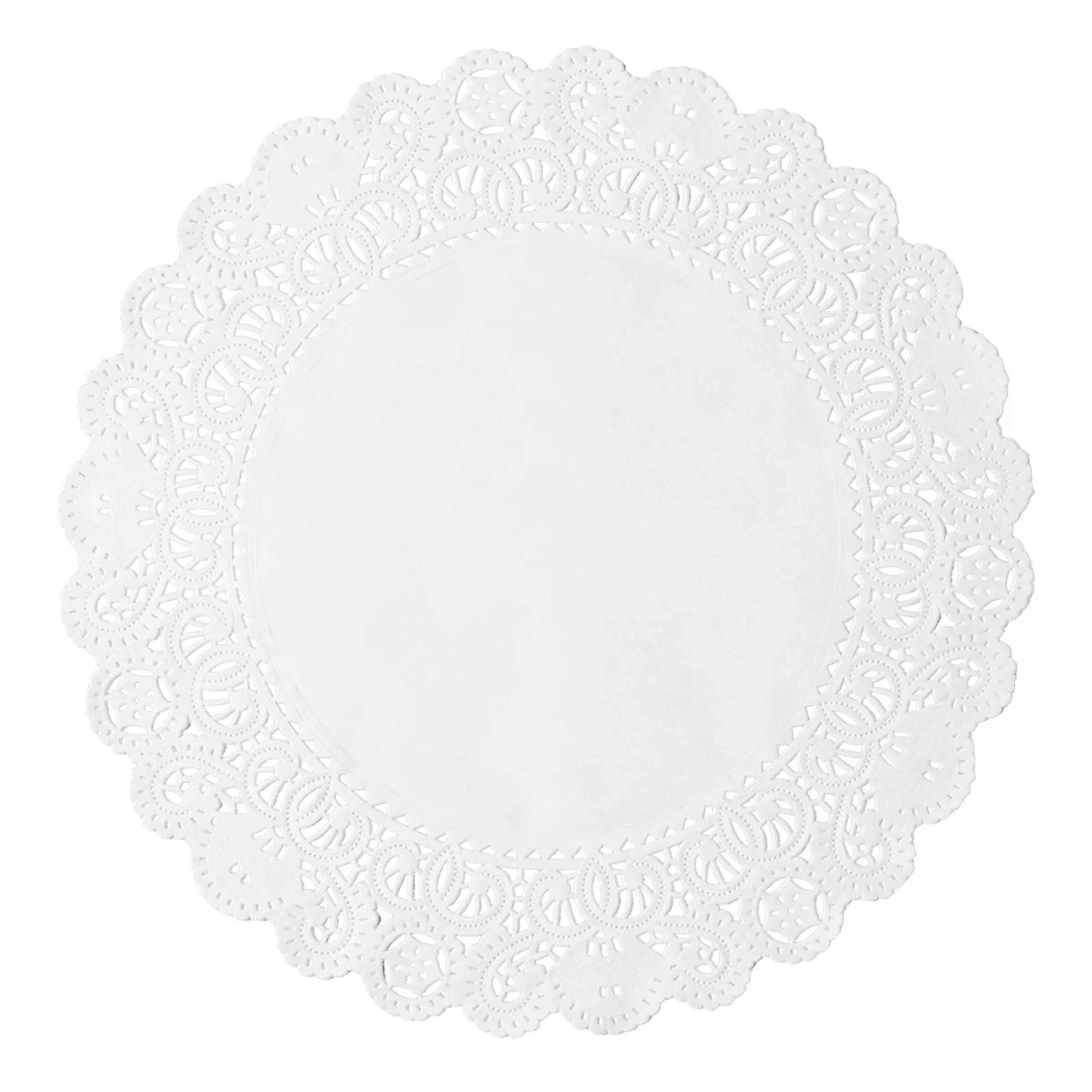 Hoffmaster Doily Paper White 6 Round French Lace - 1 Per Case