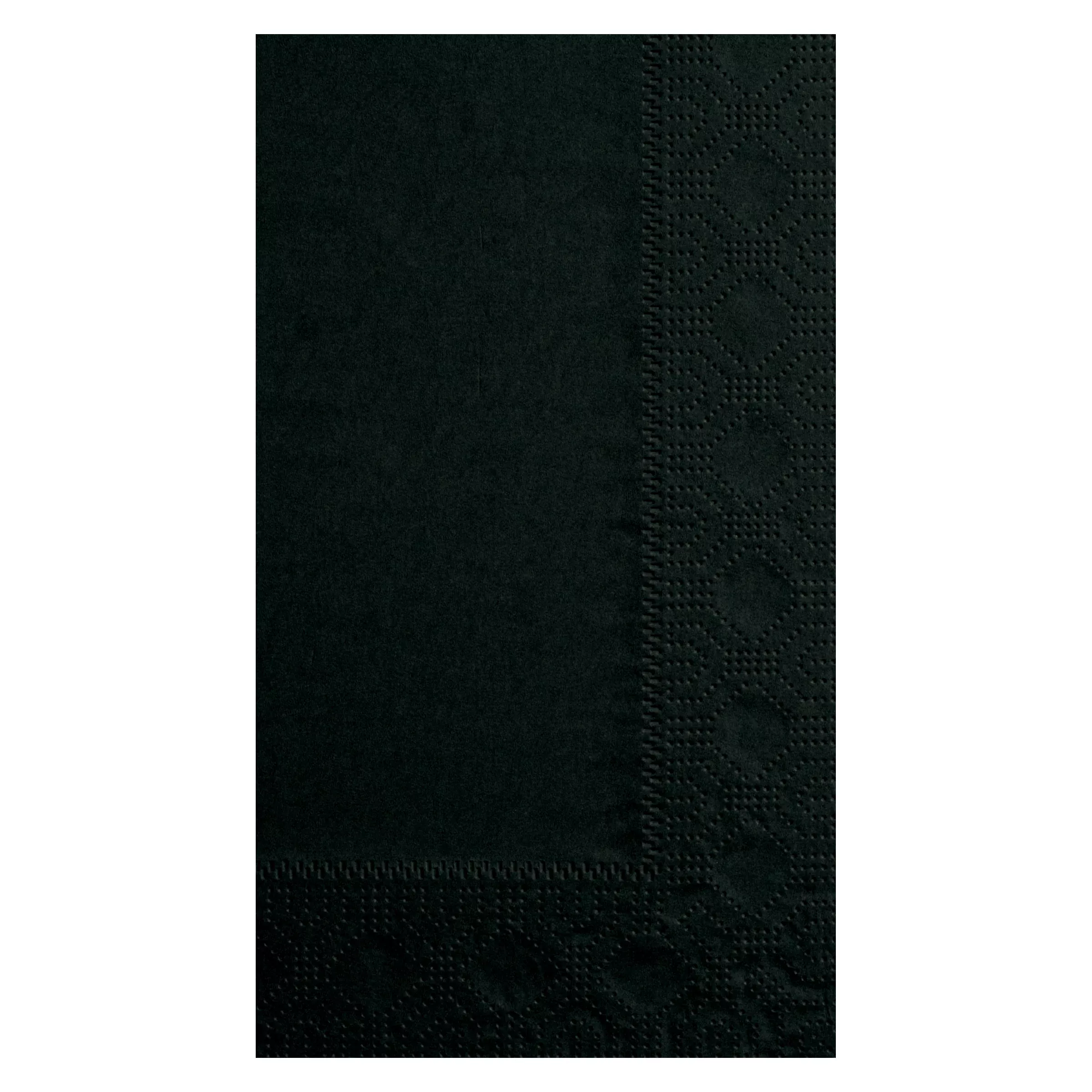 Hoffmaster Napkin Dinner Black 15 X 17 2 Ply 1/8 Fold Paper - 8 Per Case
