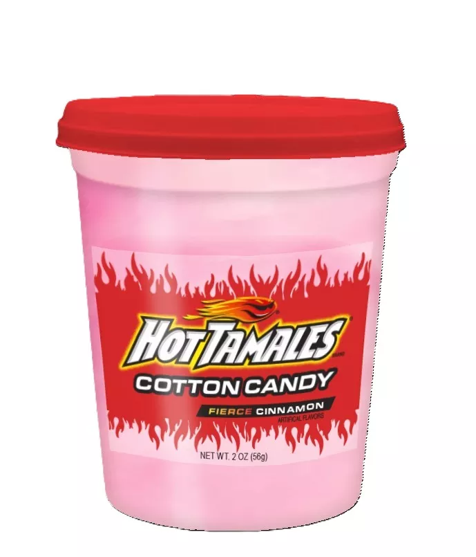 Hot Tamales Cotton Candy, 2oz Tubs