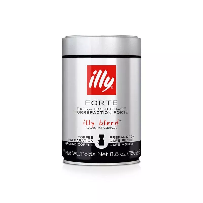 Illy Ground Drip Forte Coffee - Extra Bold Roast, 8.8 oz | 250g
