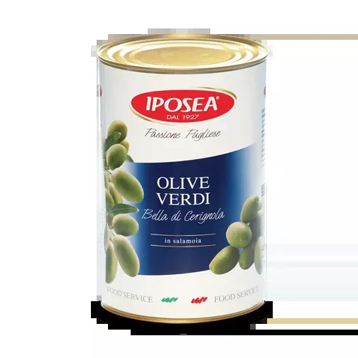 Iposea Green Cerignola Olives, 148.15 oz | 4200g