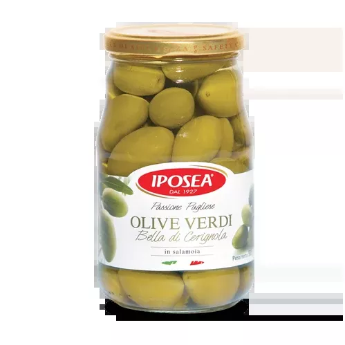 Iposea Olive Green Cerignola, 18.70 oz | 530g