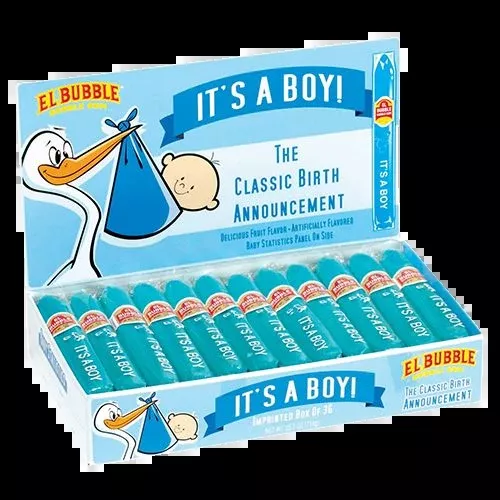 It's a Boy Birth Announcement Bubble Gum Cigars
