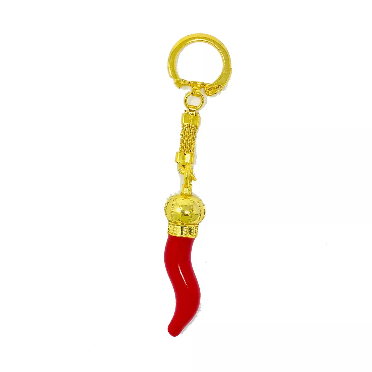 Italian Horn Keychain –Metal – Cornicello