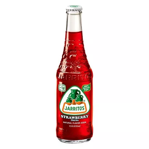 Jarritos Strawberry Flavored Glass Bottle Soda 2 Pack – 12.5oz