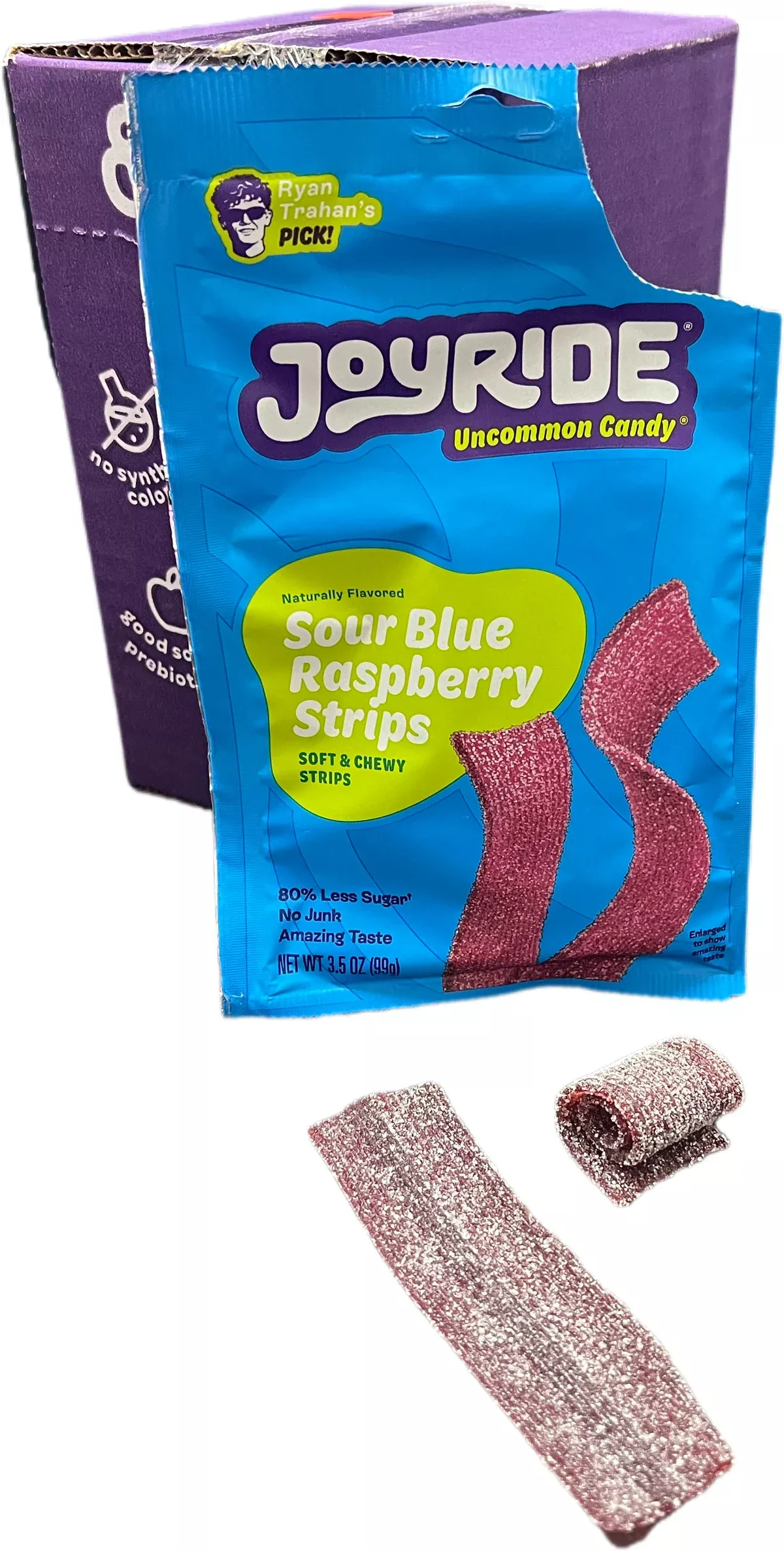 Joyride 3.5oz Bag Sour Blue Raspberry Strips