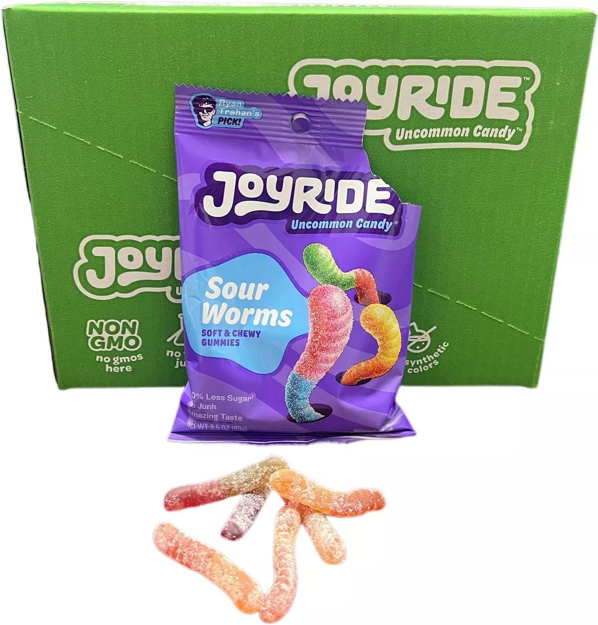 Joyride 3.5oz Bag Sour Gummy Worms