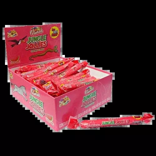 Jungle Jollies Watermelon Chewy Candy - 48 Piece Box