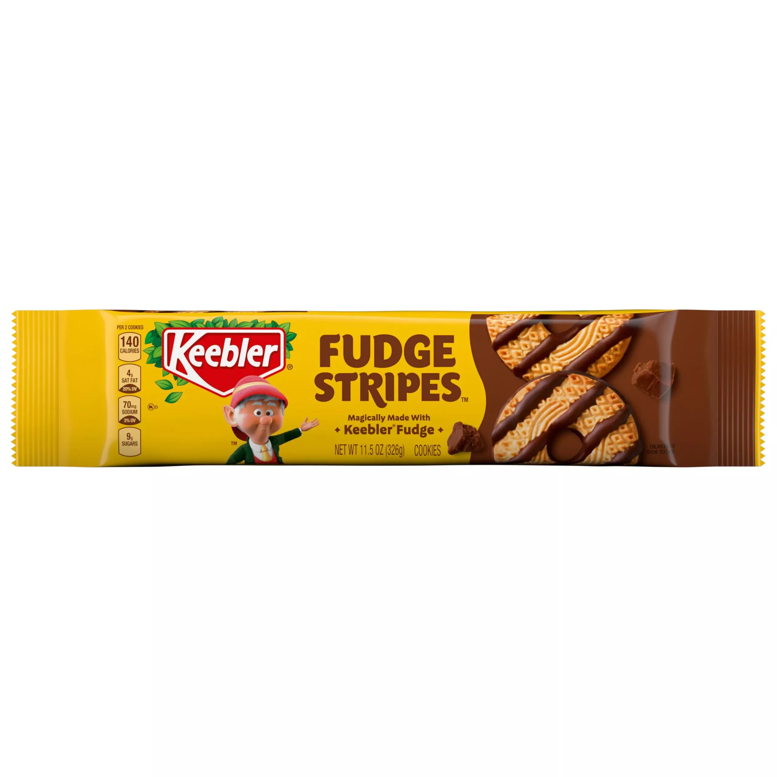 Keebler Fudge Stripes Cookies, Original, 11.5Oz