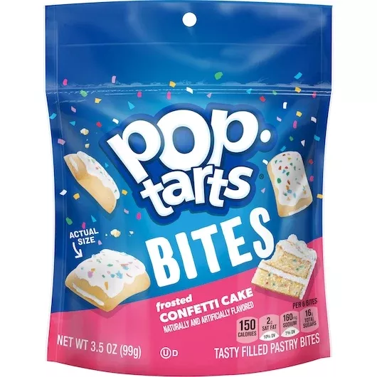 Kellanova Kellogg Kellogg's Pop Tarts Confetti Cupcake Bites 3.5 Ounce Size - 6 Per Case