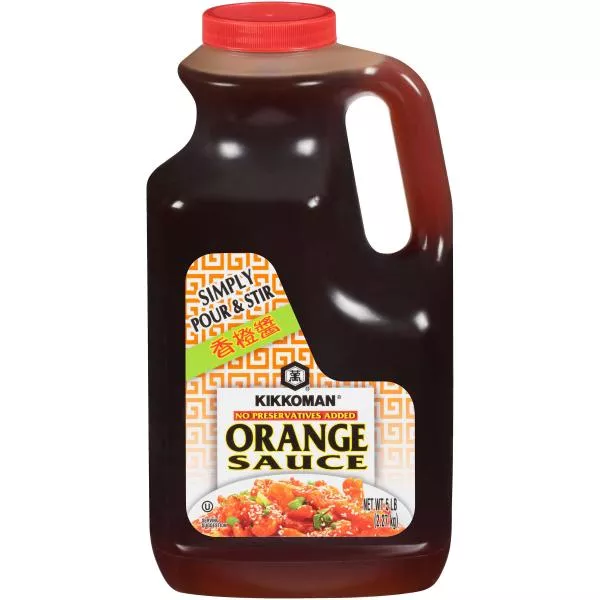 Kikkoman No Preservatives Added Orangesauce 5 Pound Each - 4 Per Case