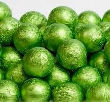 Kiwi Chocolate Foil Balls 10LB Bulk