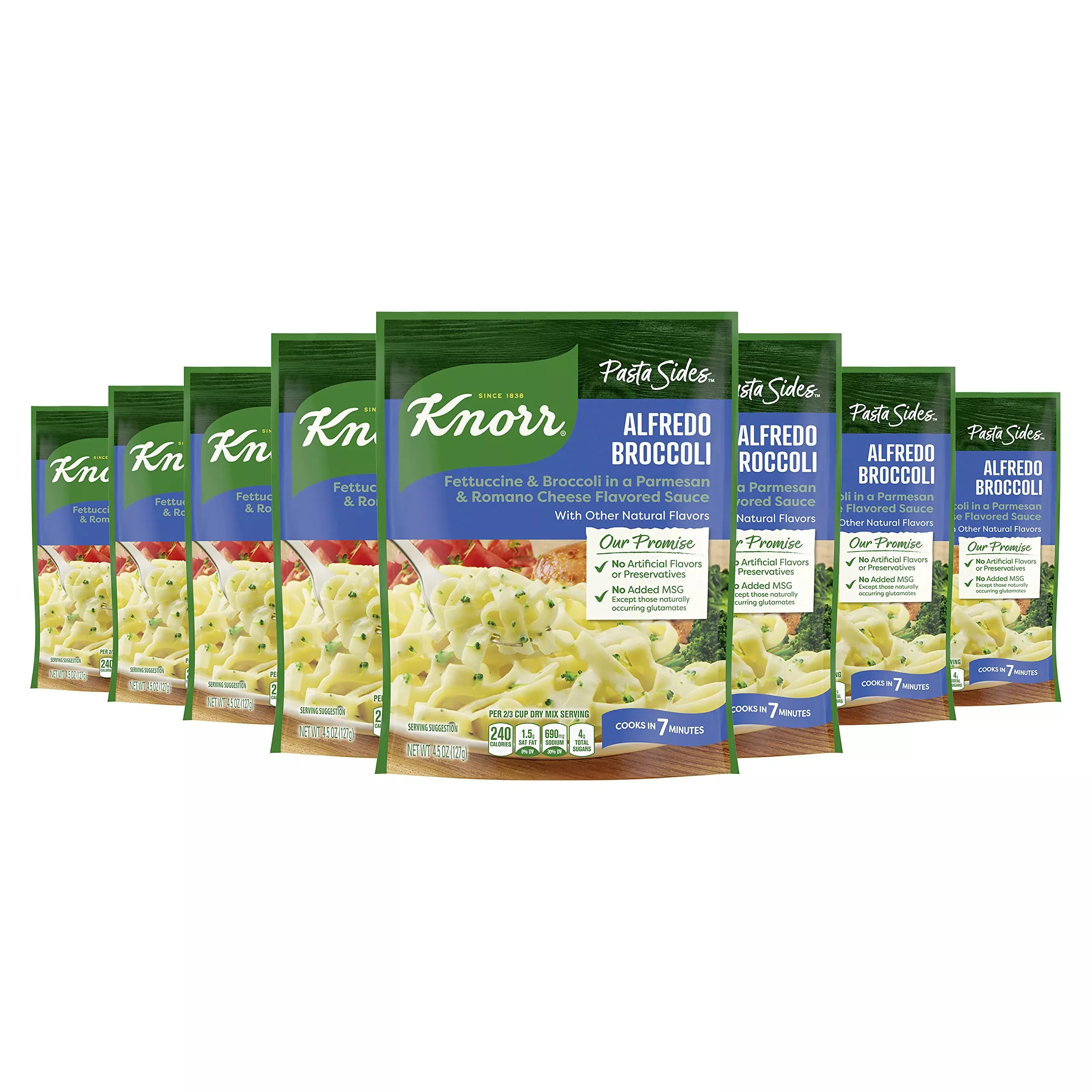 Knorr Pasta Sides Dish, Alfredo Broccoli, 4.5 Ounce, (Pack Of 8)