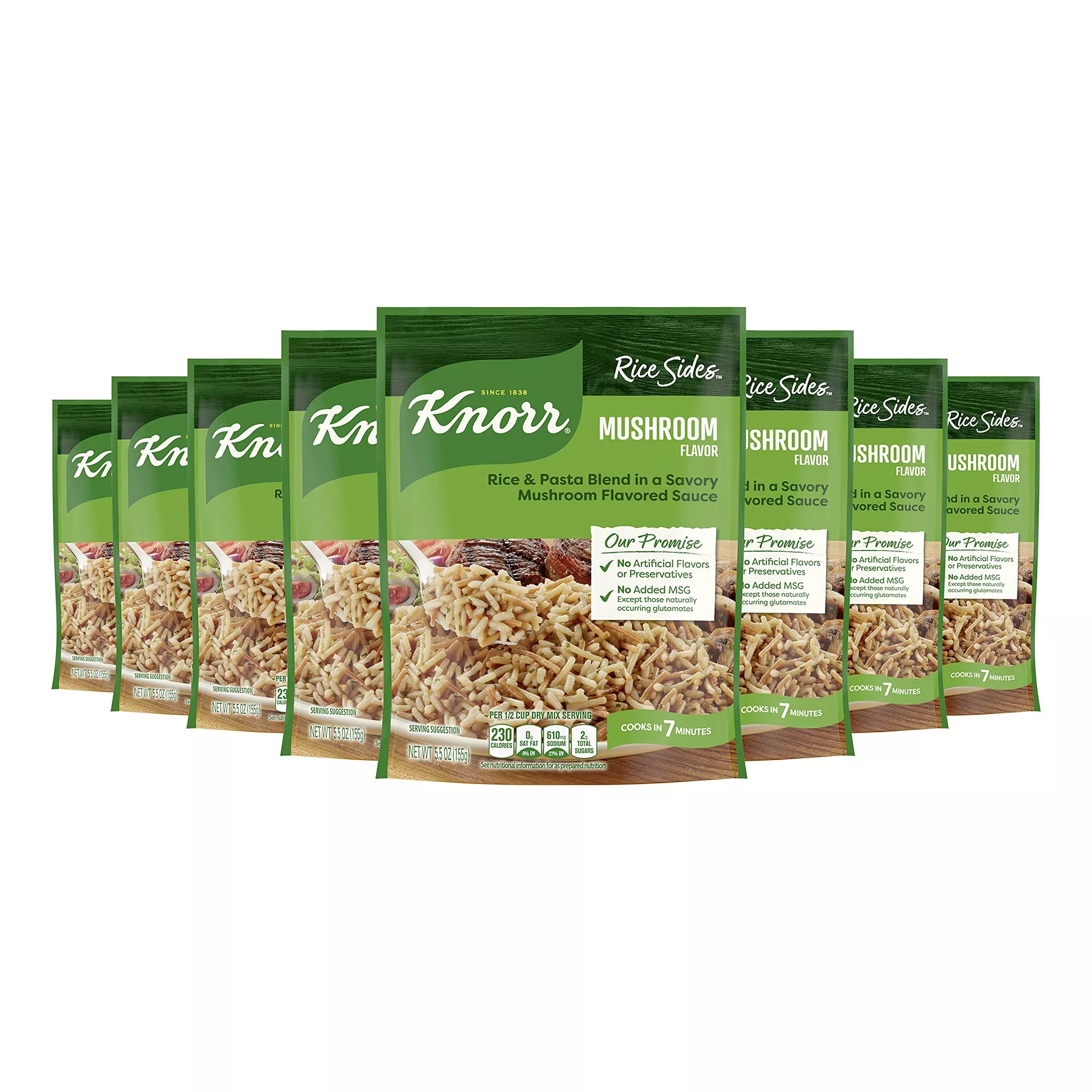 Knorr Rice Sides Dish, Mushroom, 5.5 Oz (Pack Of 8)