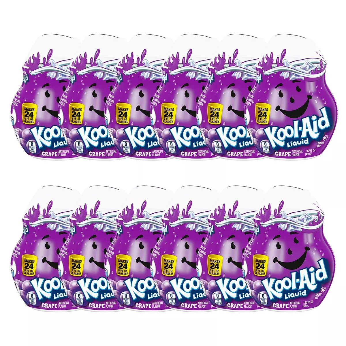Kool Aid Liquid Concentrate Drink Mix, 1.62 Fluid Ounce (Grape, Pack - 12)