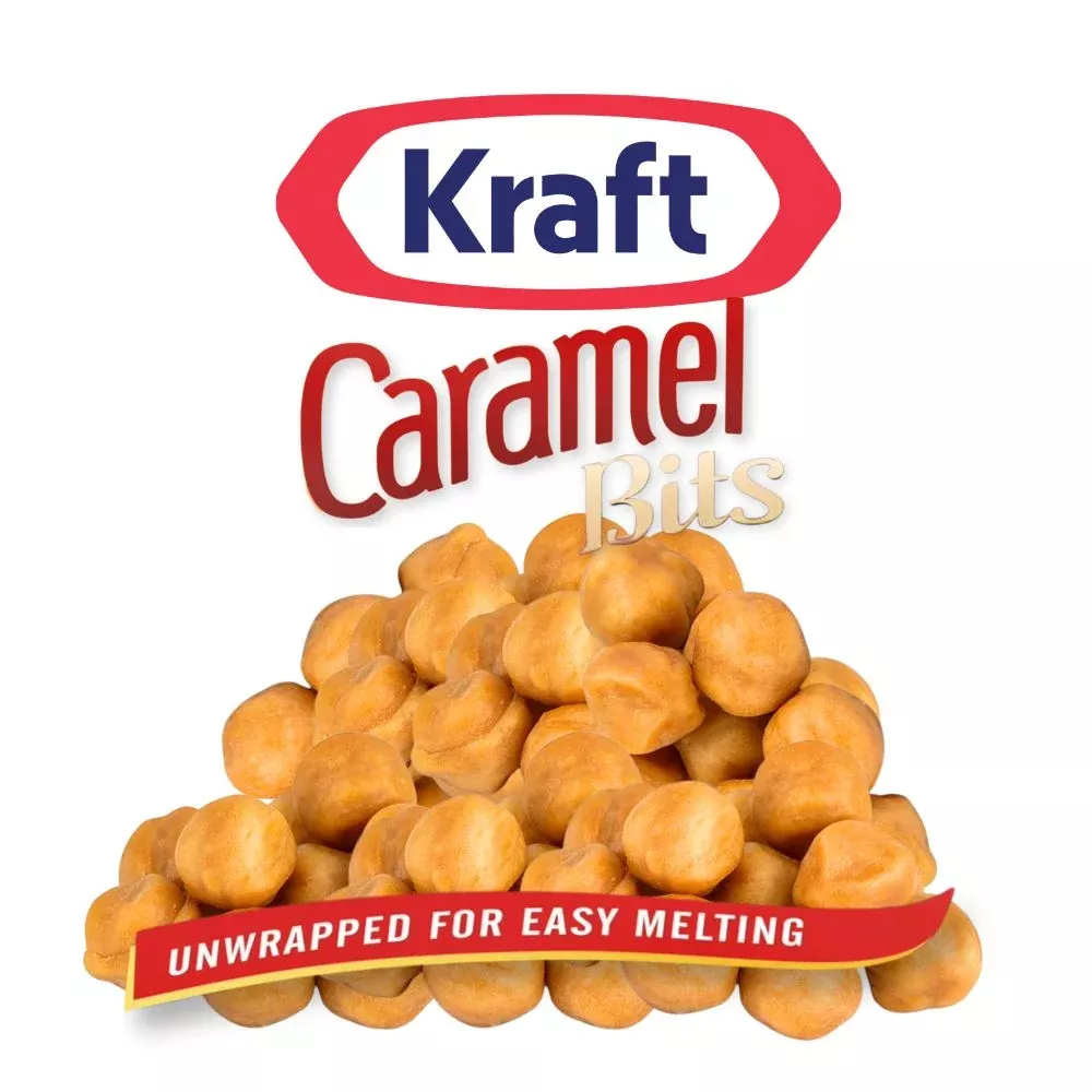 Kraft Caramel Bits, Unwrapped for Easy Melting – Bulk Value Bag – 1 lb