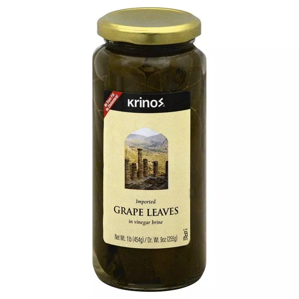 Krinos Imported Grape Leaves, 16 Ounce (Pack Of 6)