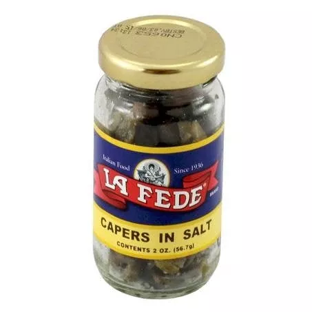 La Fede Capers in Salt, 5 oz Jar