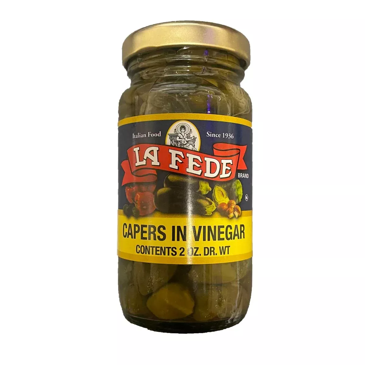 La Fede Capers in Vinegar, 5 oz Jar