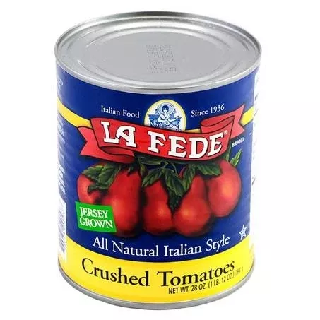 La Fede Jersey Grown Crushed Tomatoes, 28 oz Can