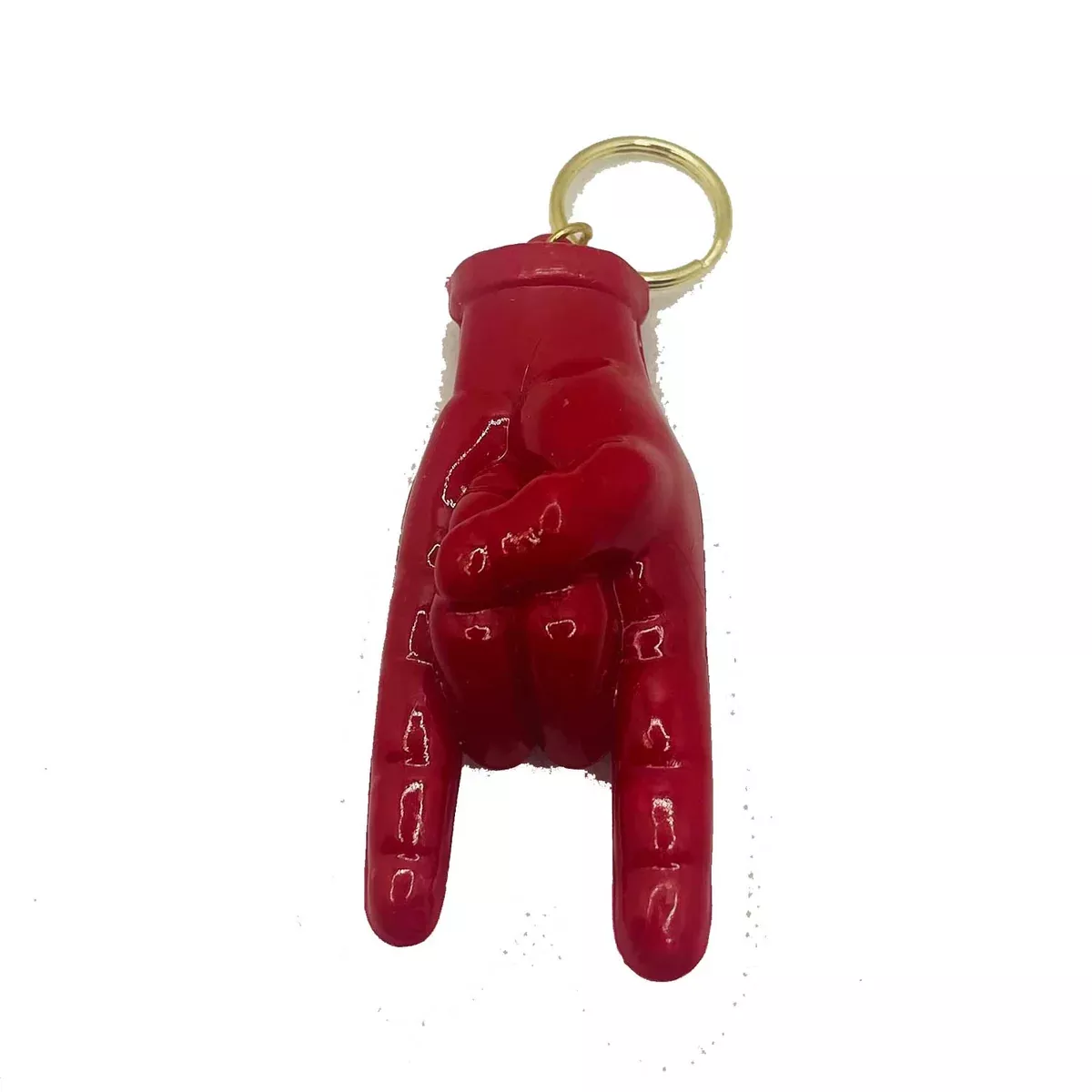 Large 3 1/2" Red Italian Hand for Good Luck