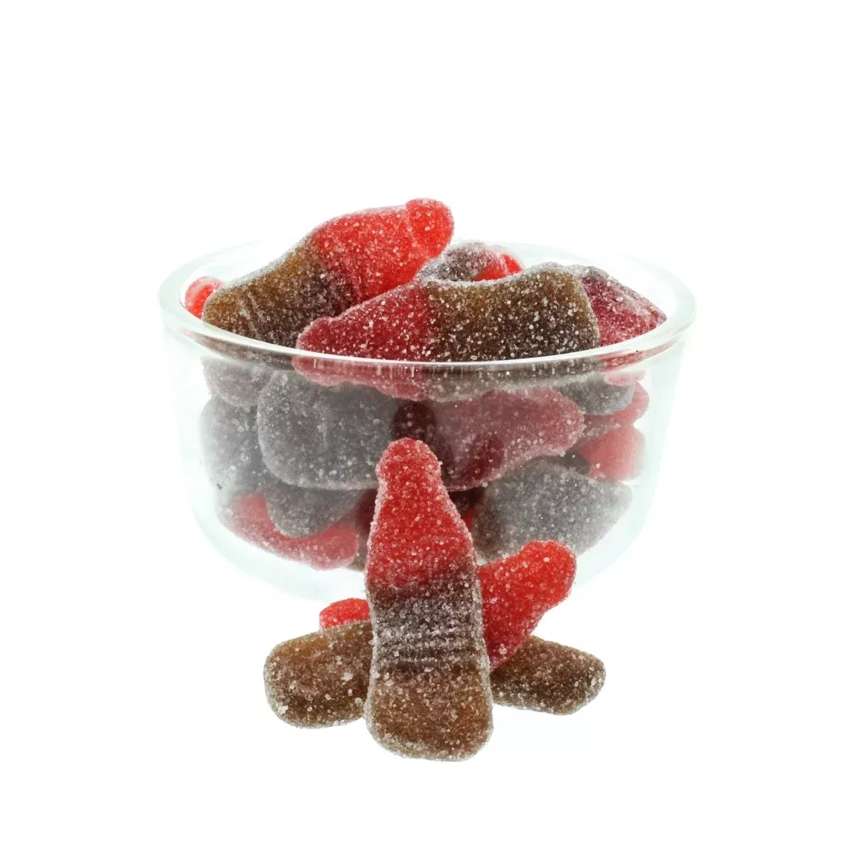 Large Cherry Sour Cola Bottles Bulk