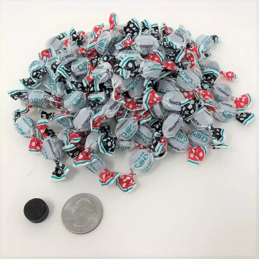 Licorice Chips Chipurnoi Italian Cough Drops 2 Pounds Wrapped Candy