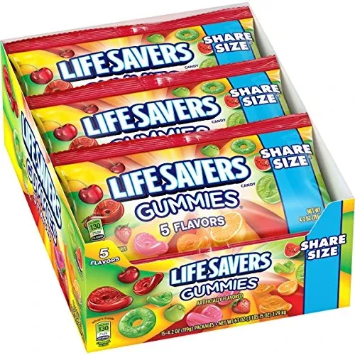 Life Savers Gummi Five Flavr King 15 Per Box