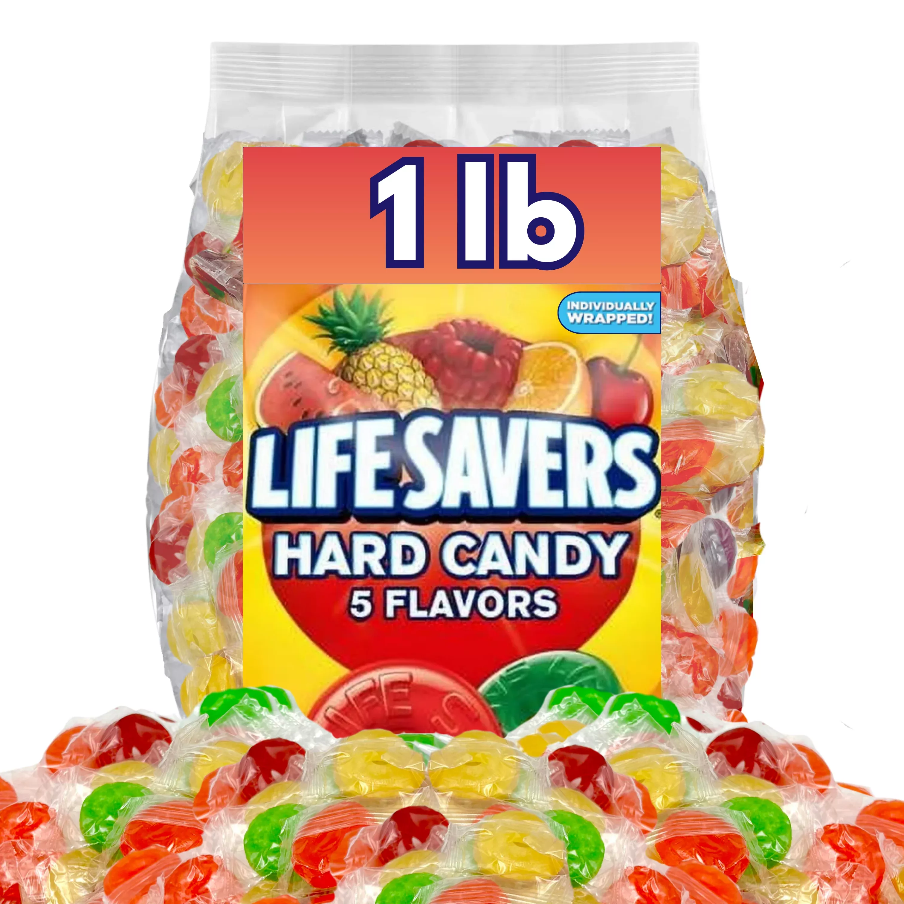 Life Savers Hard Candy 5 Flavors – Bulk Value Bag – 1 lb