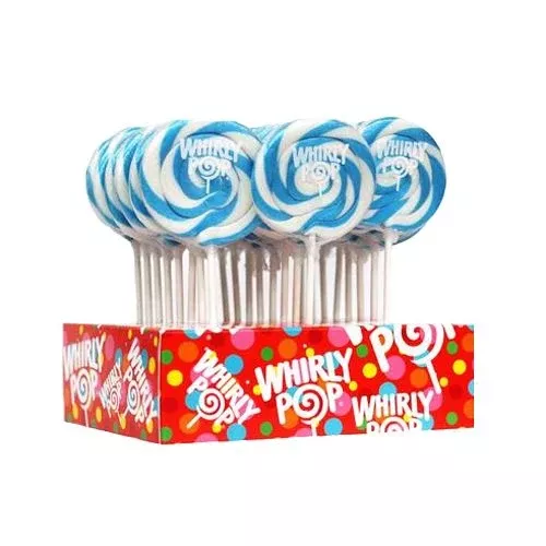 Light Blue & White Blueberry Whirly Pop 1.5 oz., 3