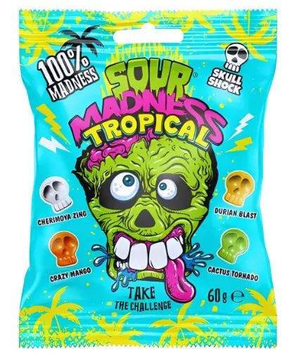 Limited Import - Sour Madness Tropical Candy 60g